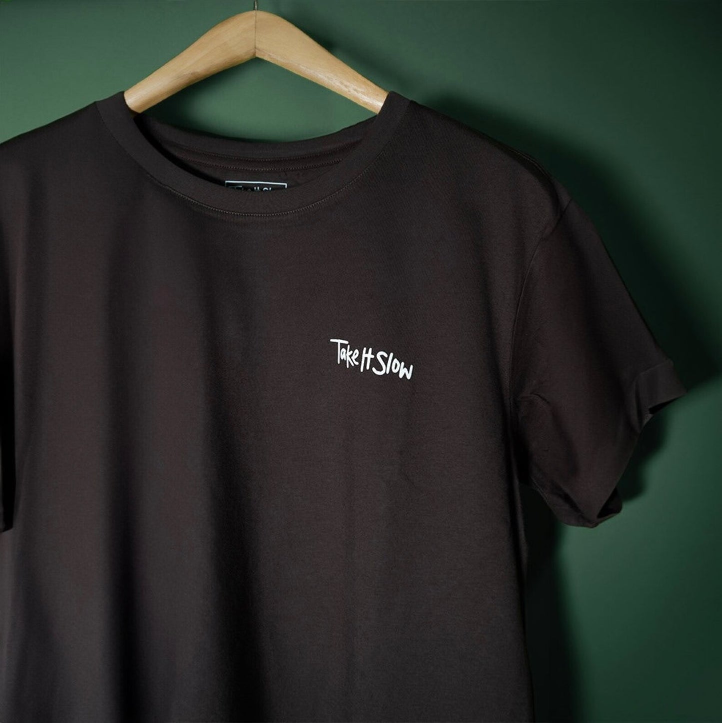 take it slow - flowery turtle doodle tee